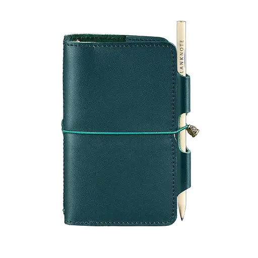 Шкіряний блокнот (Софт-бук) 3.0 зелений - фото 7