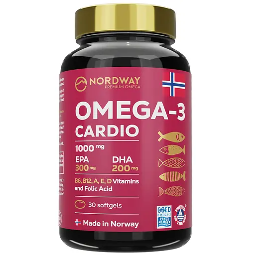 Nordway OMEGA-3 Cardio 1000 мг у м'яких капсулах №30