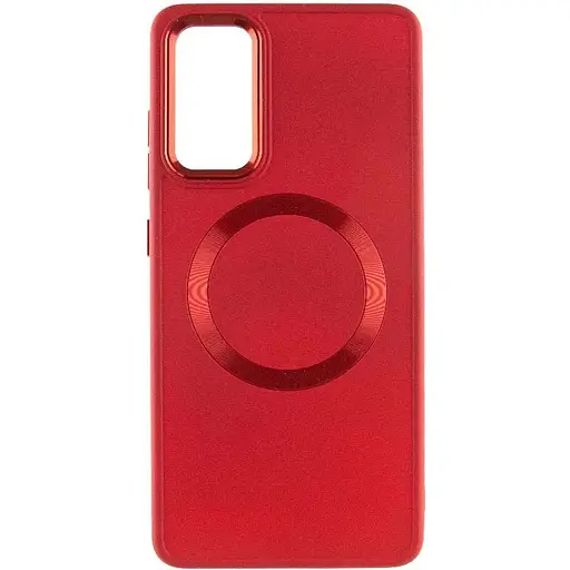 TPU чехол Epik Bonbon Metal Style with MagSafe для Samsung Galaxy S23 FE Красный / Red