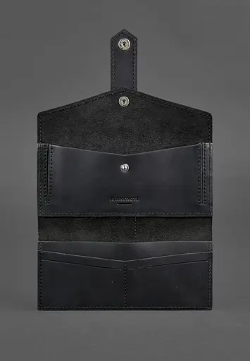 Кожаный портмоне 3.0 черный Crazy Horse - фото 5