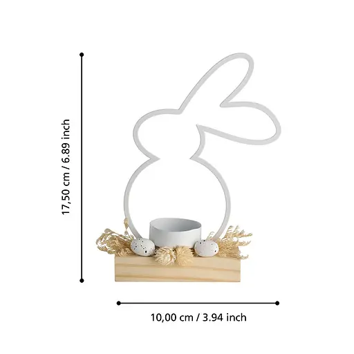 Декоративний об'єкт-підсвічник Заєць BALMAHA - фото 2
