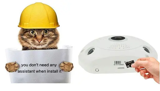 Панорамна Wi-Fi Smart камера V380-V7 із блоком живлення - фото 6