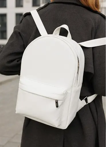 Женский рюкзак Sambag Brix Classic белый 35 х 25 х 12 см (14511008) - фото 4