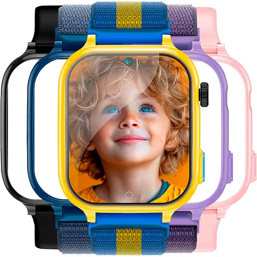 Детские смарт-часы JETIX G100 4G Love Ukraine со сменным корпусом и ремешком в комплекте