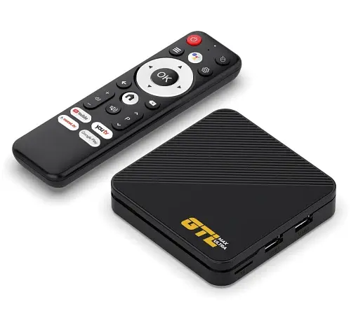 ТВ-приставка GTL Max Ultra, Black, Allwinner H313 (4 ядра), 2Gb, 16Gb, WiFi 6 / Bluetooth, RJ45, 2xUSB 2.0, microSD, Android 14, пульт ДУ с голосовым управлением - фото 6