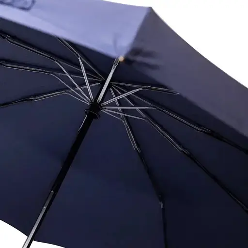 Зонтик Yiwu HP-23-8BL автоматический складной 116 см с деревянной ручкой синий - фото 8