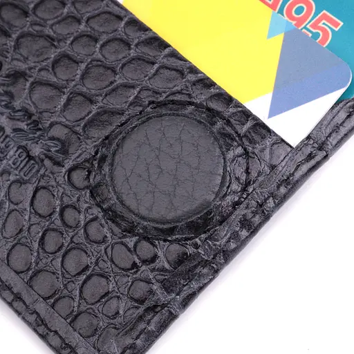 Чоловічий гаманець-затиск із натуральної шкіри KARYA 11х8х2 см acs0029589 - фото 9