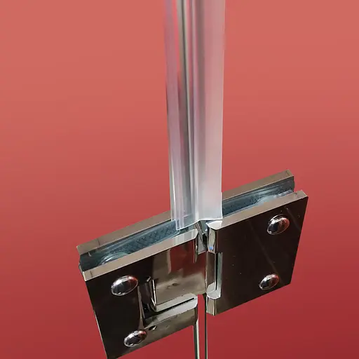 Бічна стінка для кабіни Koer SR SW04-90x200-TR-01 прозоре скло Easy Clean 10 мм, хром KR5390, прозоре, хром - фото 6