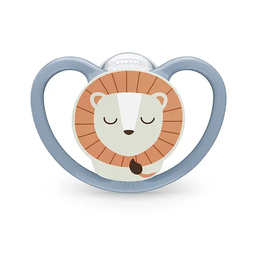 Пустушка Nuk Perfect Match Air Night силіконова розмір 2 6-18 міс. левеня зірки 2 шт. (3954167) - фото 2