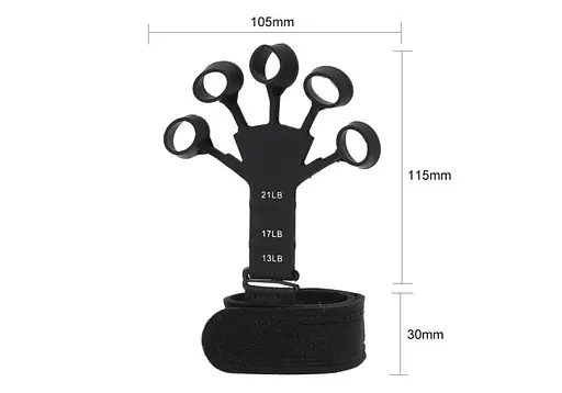 Тренажер-еспандер для пальців рук та кисті EasyFit Spiderweb Чорний (EF-1901) - фото 5