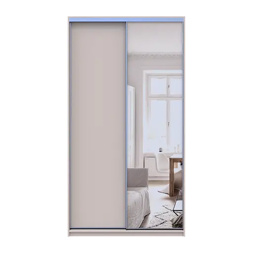 Шафа купе Doros Сіті Лайт Кашемір 1 ДСП / 1 дзеркало 120х60х225 (80736335) - фото 2