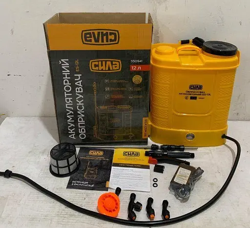 Обприскувач акумуляторний ранцевий Сила ES-12L 30412 - фото 2