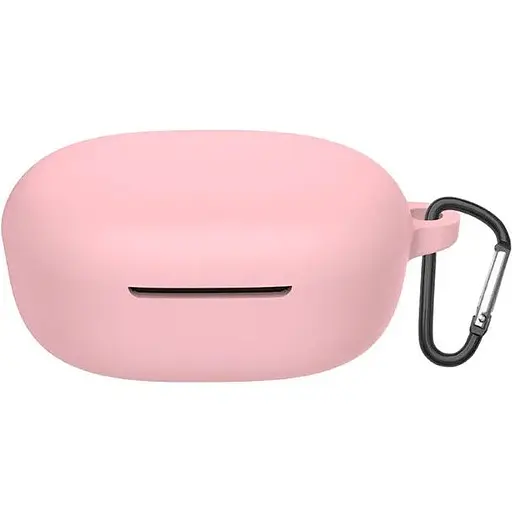 Чехол-накладка DK Silicone Candy Friendly с карабином для Xiaomi Redmi Buds 4 Lite (pink)