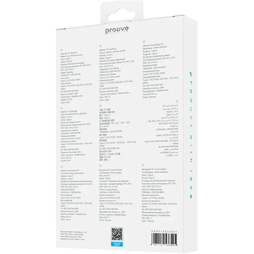 Внешний аккумулятор Proove Hyperion 10000mAh 20W Black (PBHN15020001) [136796] - фото 8