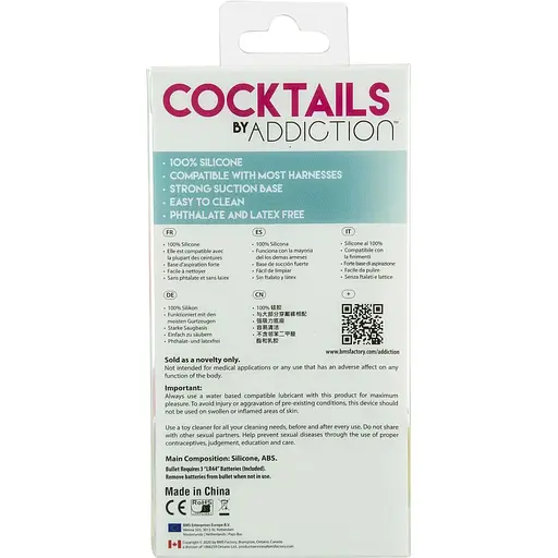 Фалоімітатор Cocktails by Addiction - Peach Bellini - фото 8