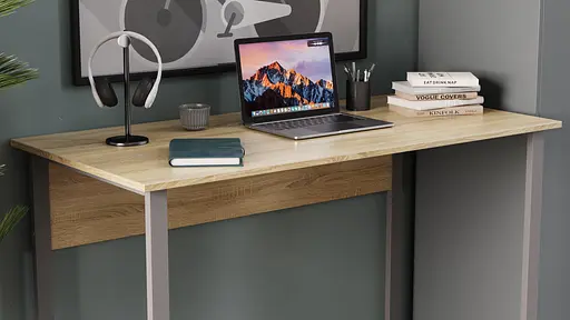 Комп'ютерний стіл Ferrum-decor Курт 75x140x70 сірий ДСП Дуб Сонома 16мм (FRD-101878) - фото 3