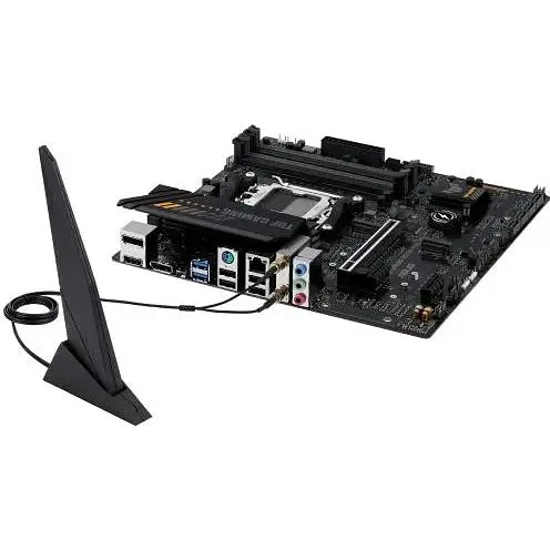 Материнська плата Asus AM5 TUF Gaming A620-PLUS WIFI, A620, 4xDDR5, Int.Video (CPU), 4xSATA3, 2xM.2, 1xPCI-E 4.0 x16, 2xPCI-E 3.0 x1, Real, Bluetooth 5.3, 4xUSB3.2/6xUSB2.0, HDMI/2xDP, MicroATX - фото 5