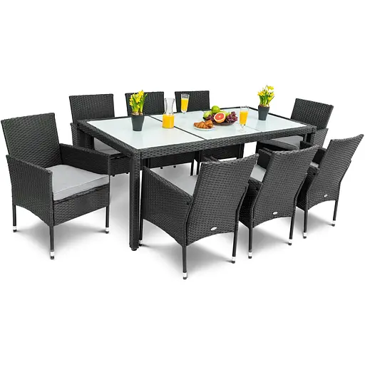 Садовая мебель Di Volio Verona 8+1 черная