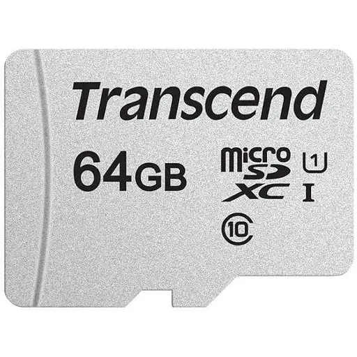 Карта памяти Transcend MicroSDXC 300S 64GB Class 10 UHS-I U1 не адаптер (TS64GUSD300S)