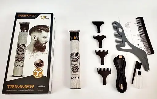 Професійна машинка триммер Rozia Pro HQ-286 для стрижки окантовки для бороди та вусів 5 Вт - фото 8
