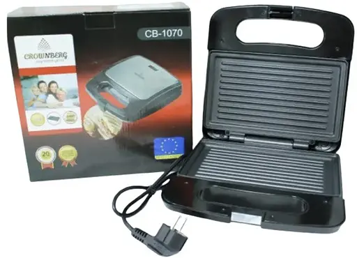 Электрогриль Crownberg CB-1070 750 Вт домашний - фото 8