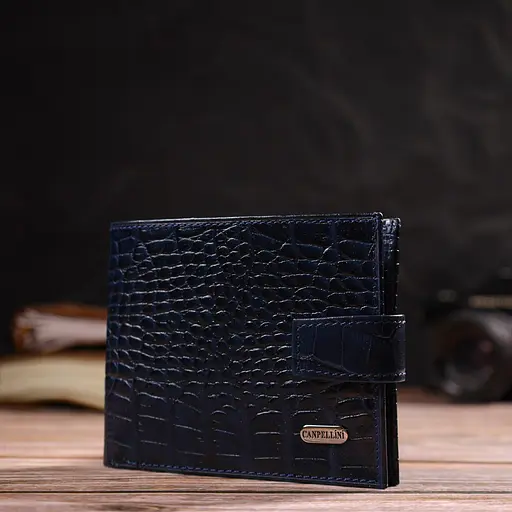 Мужской кожаный кошелек Canpellini 12.2х9.5х2 см acs0025624 - фото 6