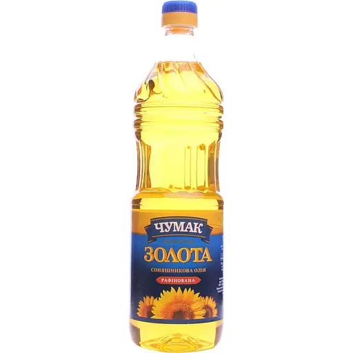 Уцінка. Олія соняшникова Чумак рафінована 0.9 л (786997)