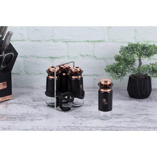 Набір для спецій Berlinger Haus Black Rose Collection на підставці 4 шт. (BH 1999) - фото 5