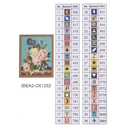 Набір з алмазною мозаїкою "Квітковий натюрморт" 40*50 см, IDEA2-CK1252, ТМ "99IDEAS" - фото 8