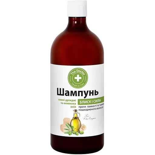 Шампунь Домашний Доктор Пивні дріжджі та оливкова олія 1 л - фото 1
