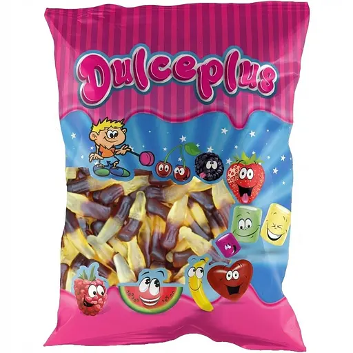 Жувальні цукерки Dulceplus Cola Bottle 1 кг 