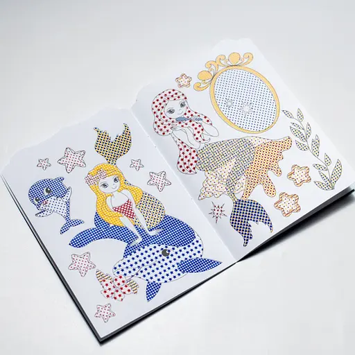 Водная раскраска "Русалки" Ранок 10171027, 8 страниц, 19 наклеек - фото 5