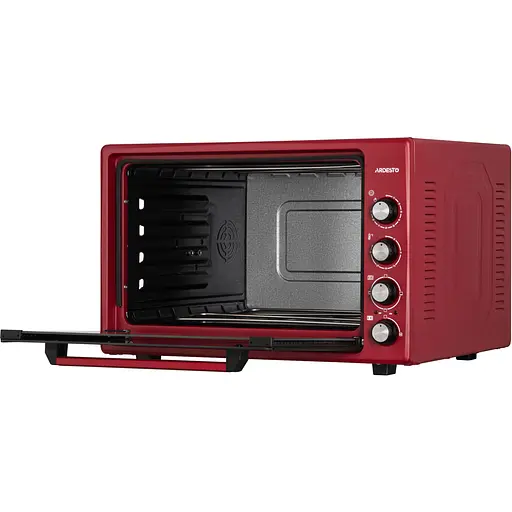Печь электрическая Ardesto 70 л, 2000 Вт, механич., двойное стекло, вертел, малиновый - фото 5