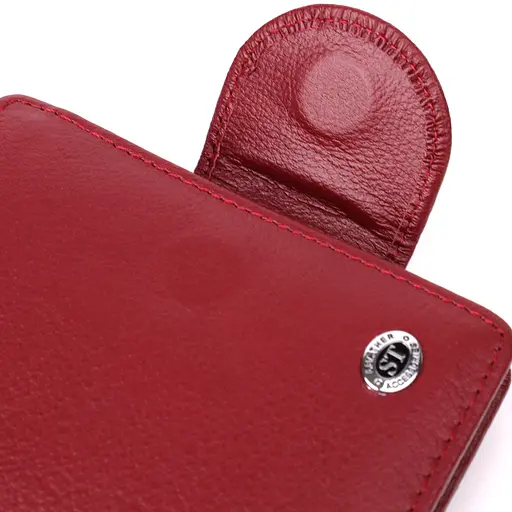 Женский кошелек вертикальный из натуральной кожи ST Leather 9.5х11х2 см acs0029646 - фото 5