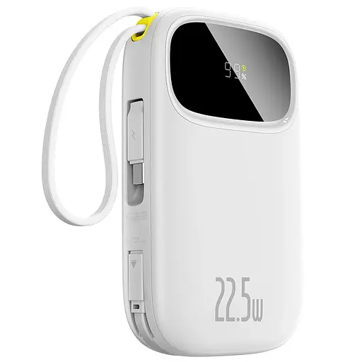 Зовнішній акумулятор Baseus Power Bank EnerFill FC31 Dual-Cable 10000mAh 22.5W (PPQD3-1022D) White - фото 2