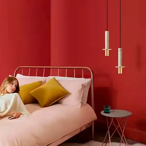 Підвіс Aurea із білим мармуровим плафоном в стилі Ар-деко Line.F SC 3/1 WH - фото 3