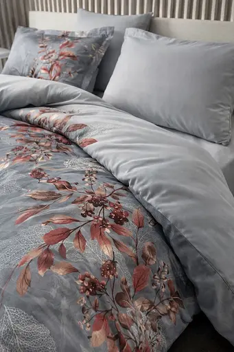 Комплект постільної  білизни сімейний 160х220  Premium сатин світло-сірий TC303376172 - фото 3