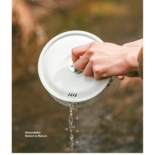 Каструля з керамічним антипригарним покриттям Naturehike CNK2450CF013 алюміній 1.7л - фото 6