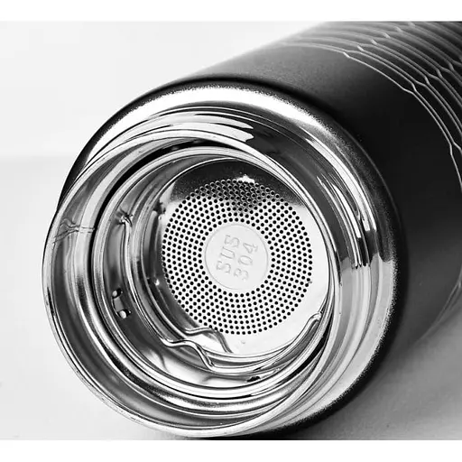 Офісний термос із вбудованим фільтром Stenson MT-4922 500мл вакуумний термос нержавіюча сталь Червоний - фото 2