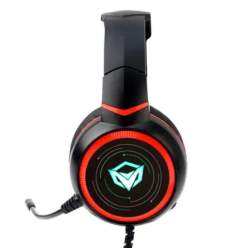 Дротова ігрова гарнітура Meetion Gaming Backlit HiFi MT-HP030, USB, 2.2m, black - фото 2