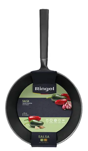 Сковорода Ringel Salsa чугунная WOK 28 см без крышки (RG-1134-28/w ci) - фото 5