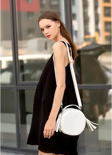 Сумка кроссбоди Sambag Bale MZN белый 20 х 20 х 10 см (52200008) - фото 2