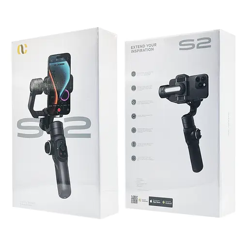 Триосьовий стабілізатор Aochuan Professional Gimbal Stabilizer for Smartphone Smart S2 Чорний - фото 3