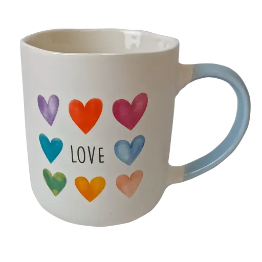 Чашка Vittora Яскраві серця 385 мл 1 шт. (147437) - фото 4