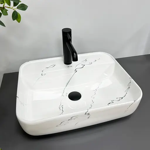 Умивальник VBI Ragusa marmo накладний VBI-014501, Мармур - фото 2