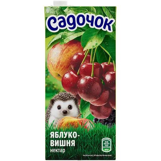 Нектар Садочок яблуко та вишня 950 мл