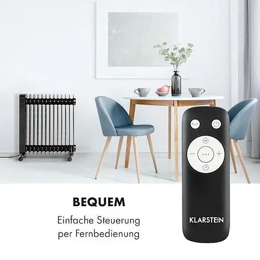 Радіатор масляний KLARSTEIN Thermaxx Heatstream 2500 Вт (10035109) Чорний - фото 5