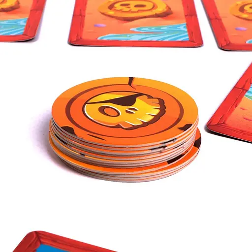 Дитяча карткова гра "Карррамба пірати! Vladi Toys" VT8077-07, 50 карт 12 монет, правила гри - фото 3