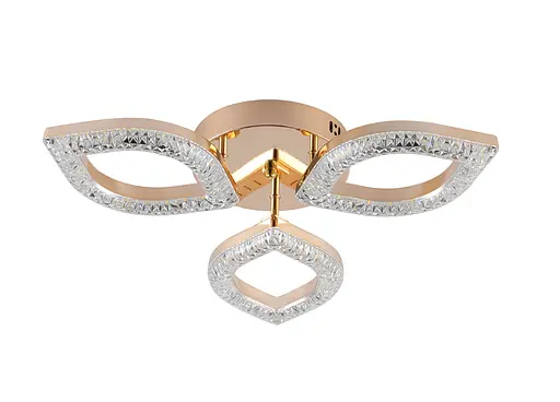 Люстра светодиодная акриловая Sirius 2721/3 GD 30W*2