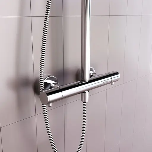 Душова система з термостатом Damixa Option DX218092000, Хром - фото 4